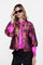 Geisha dames glimmend jasje met print
