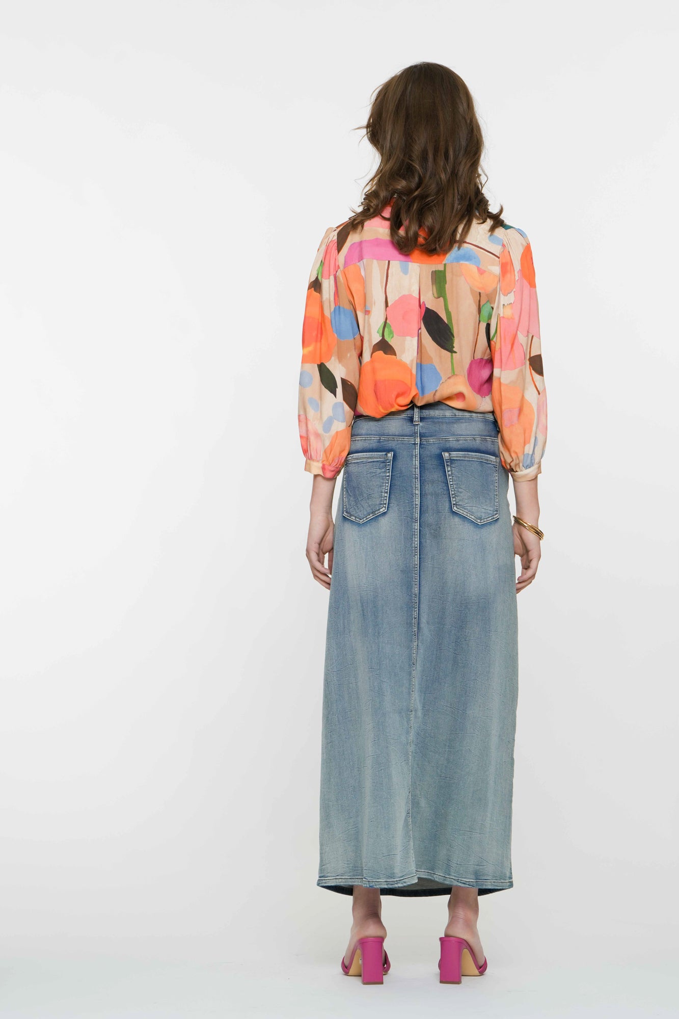 Geisha Fashion dames wijde midi rok