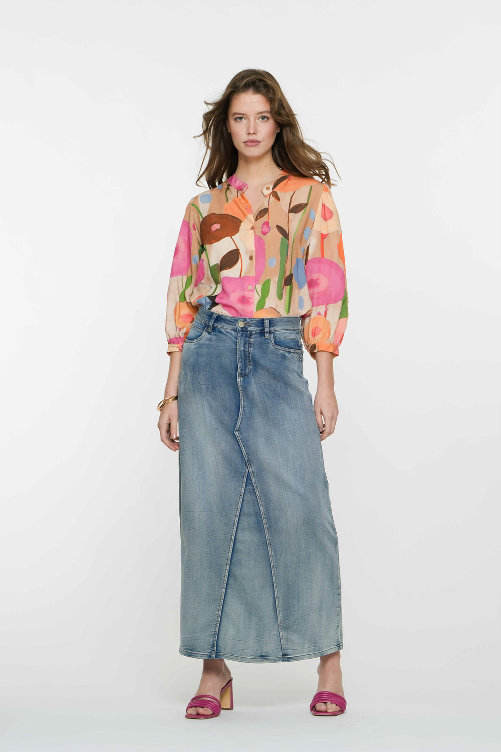 Geisha Fashion dames wijde midi rok