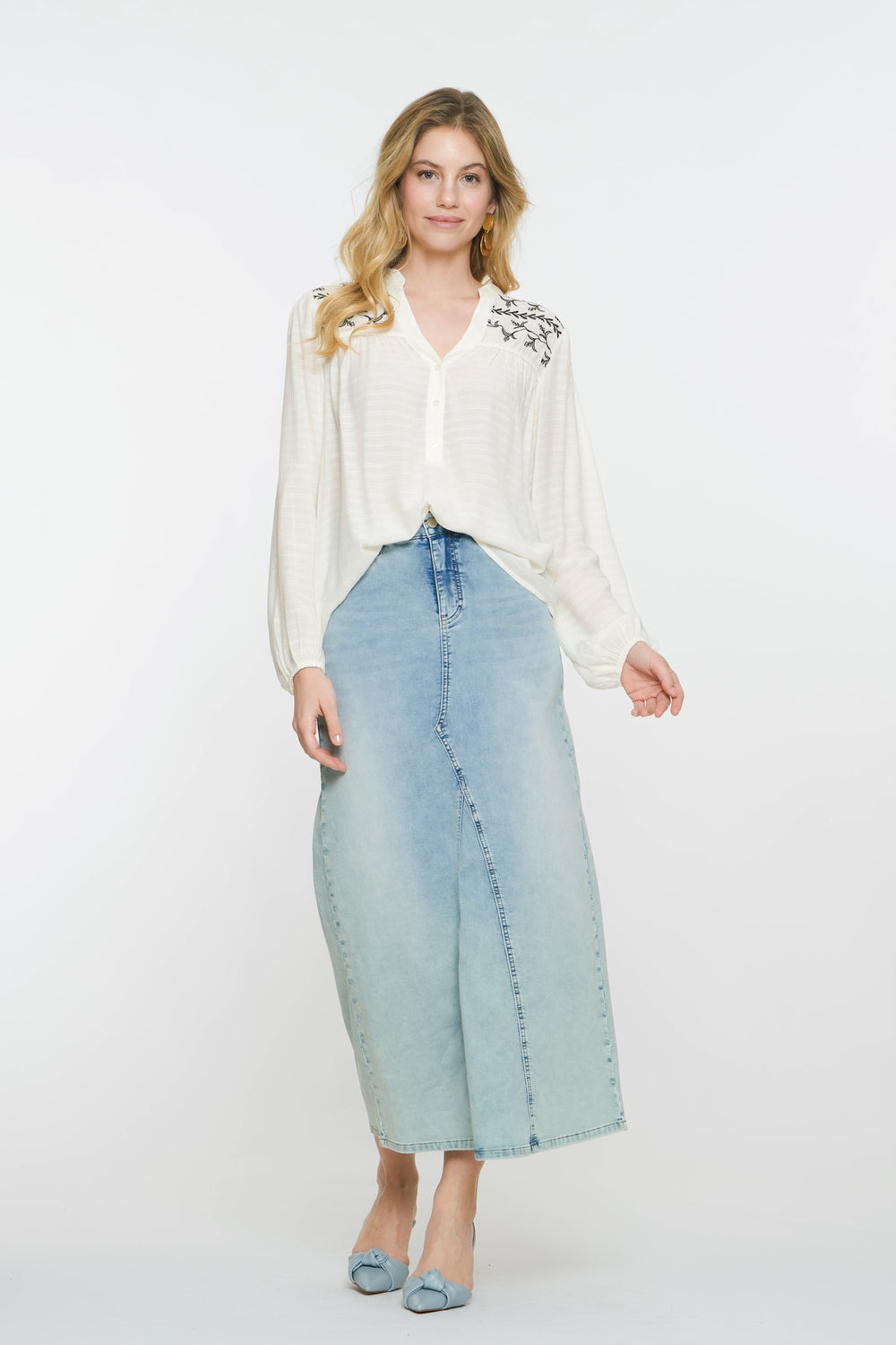 Geisha Fashion dames wijde midi rok
