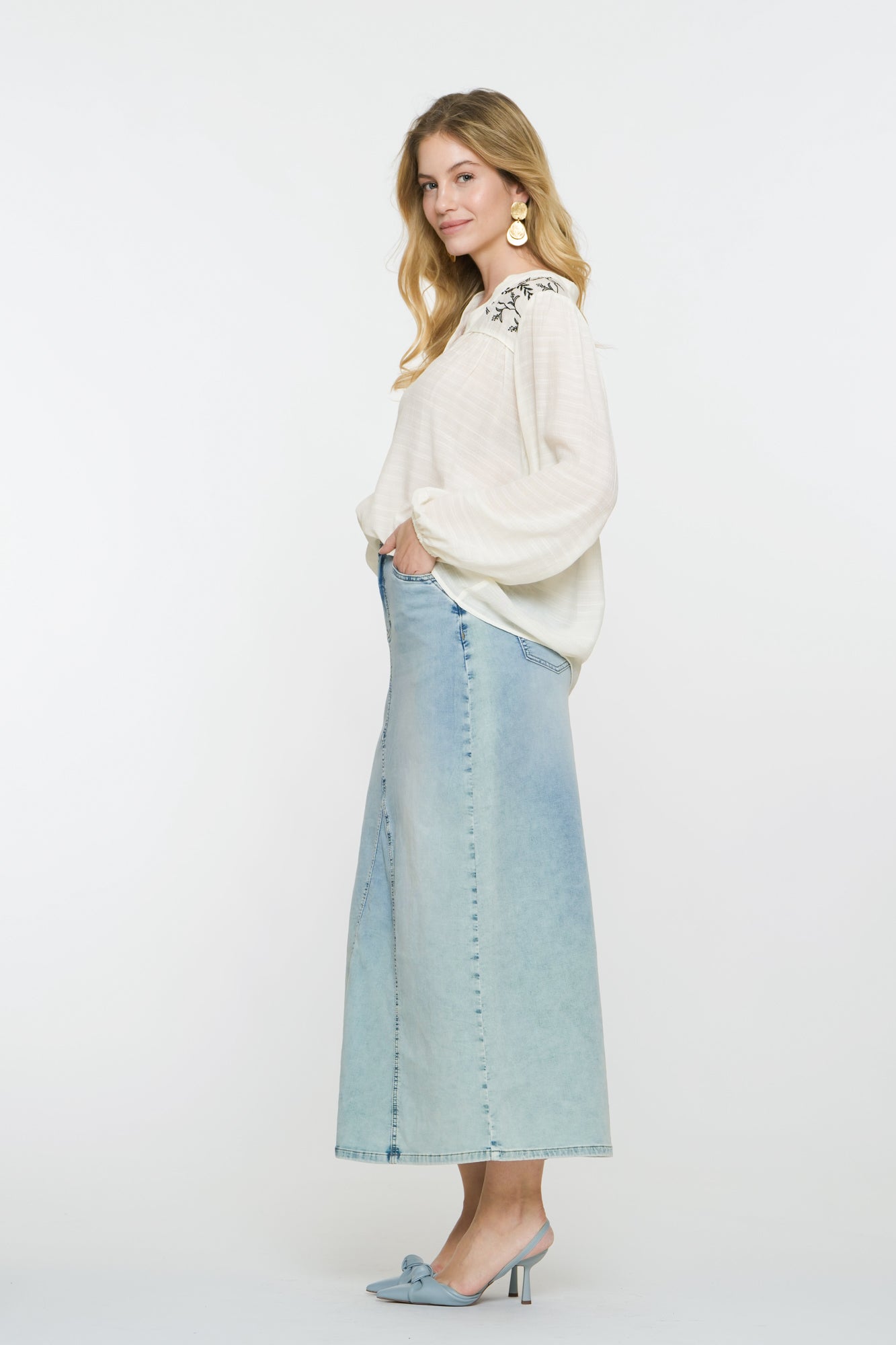 Geisha Fashion dames wijde midi rok
