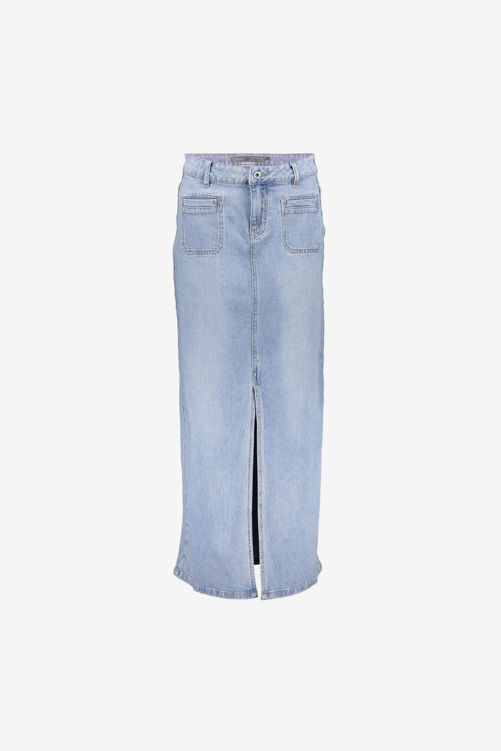 Geisha Fashion dames lange jeansrok met zakken