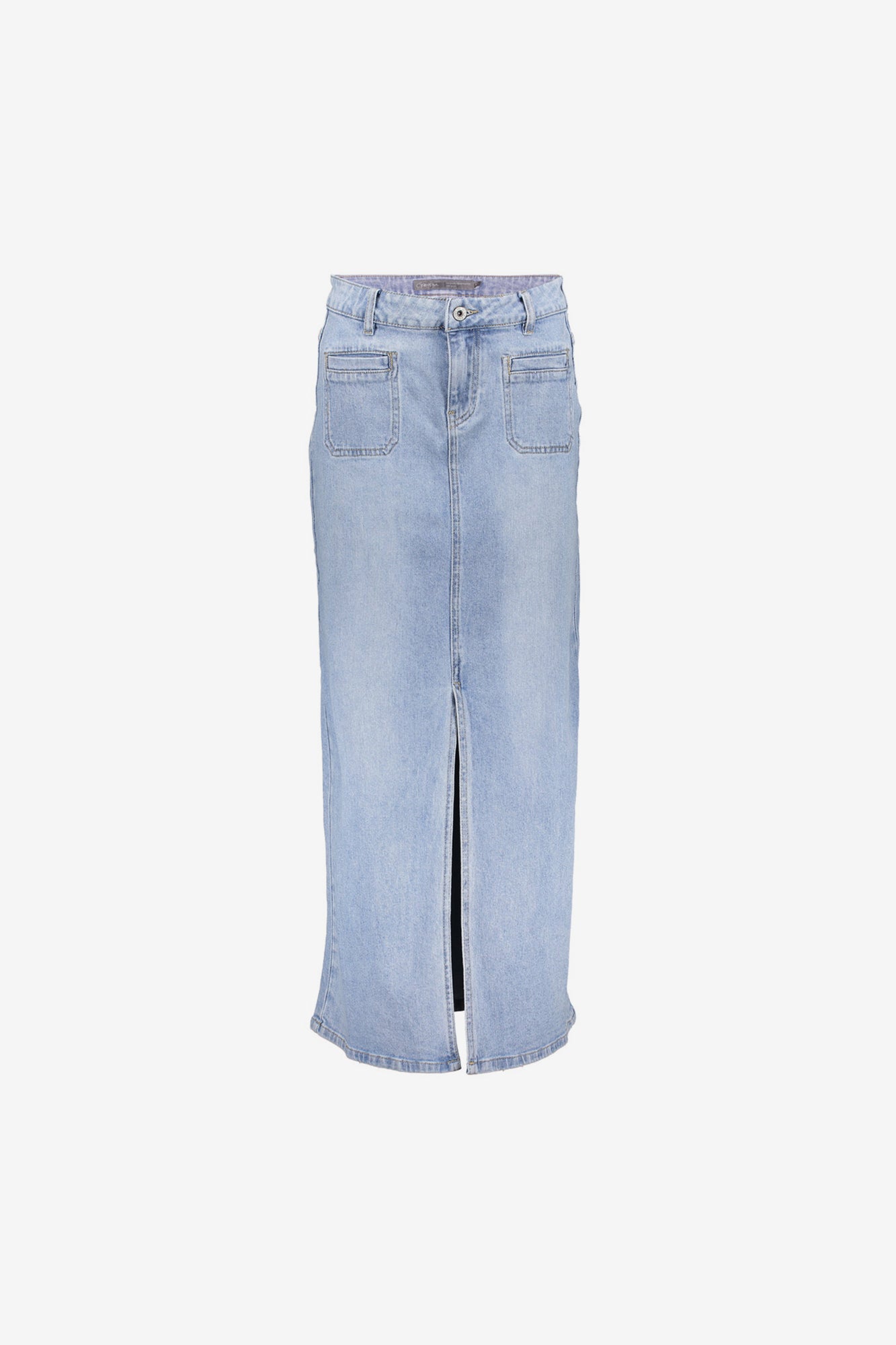 Geisha Fashion dames lange jeansrok met zakken