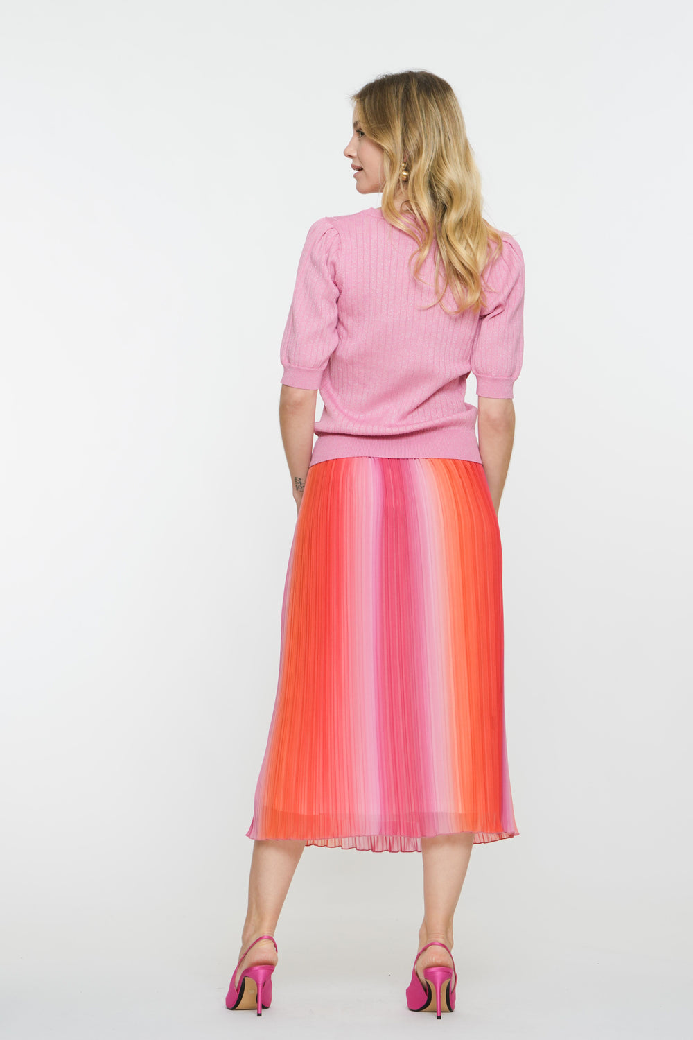 Geisha Fashion dames kleurrijke plissé rok