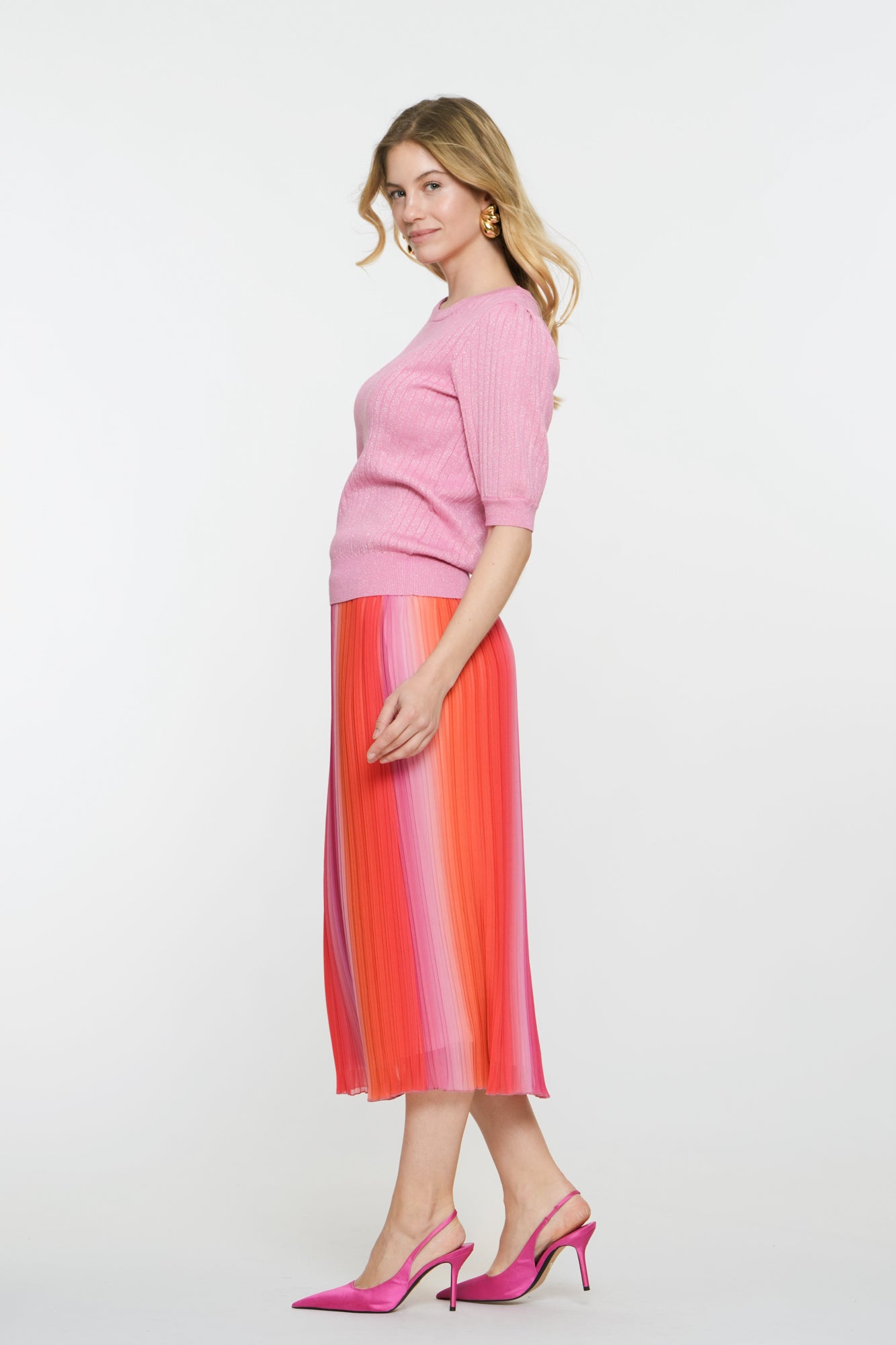 Geisha Fashion dames kleurrijke plissé rok