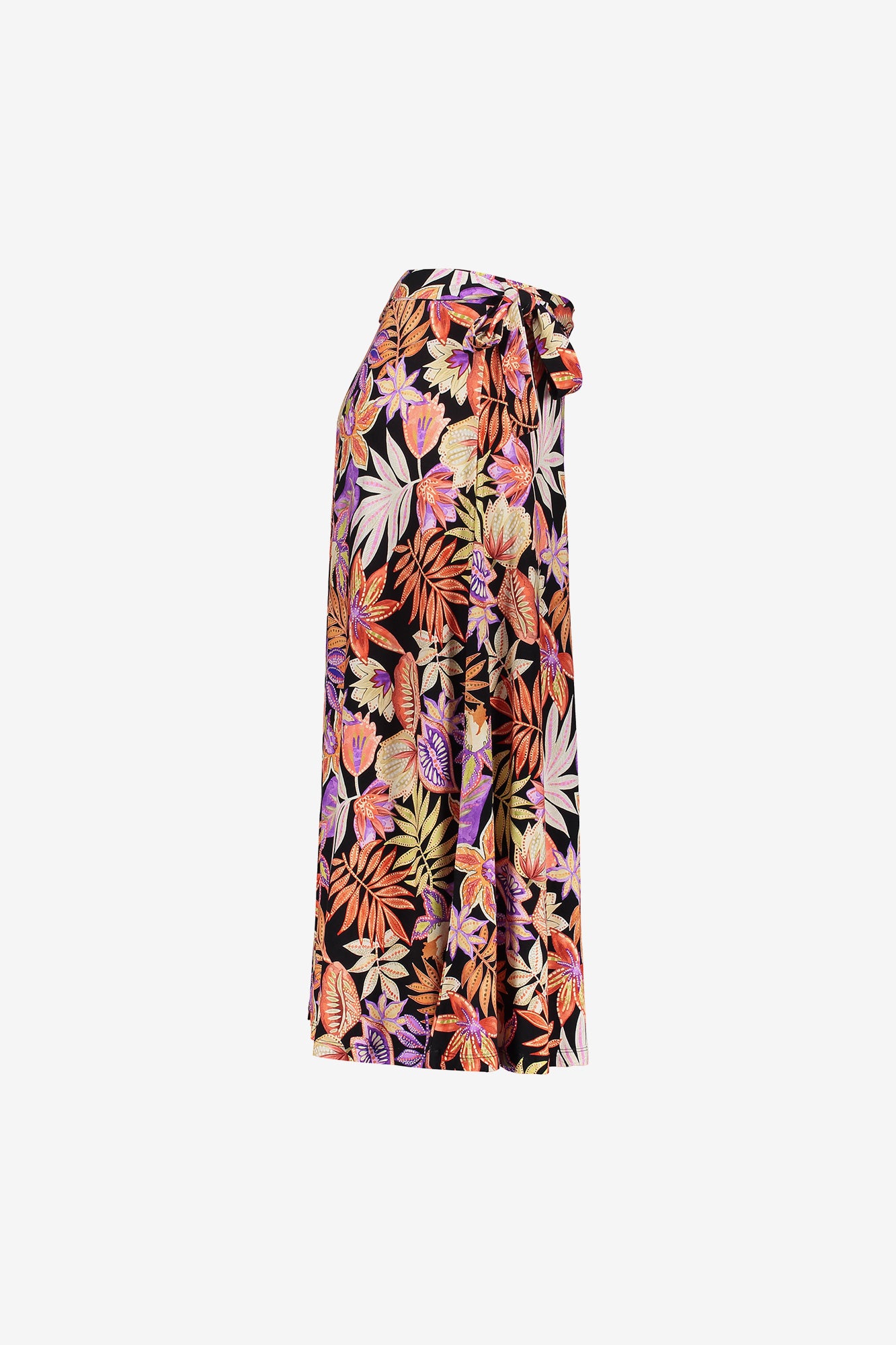 Geisha Fashion dames midi-rok met print en strikdetail