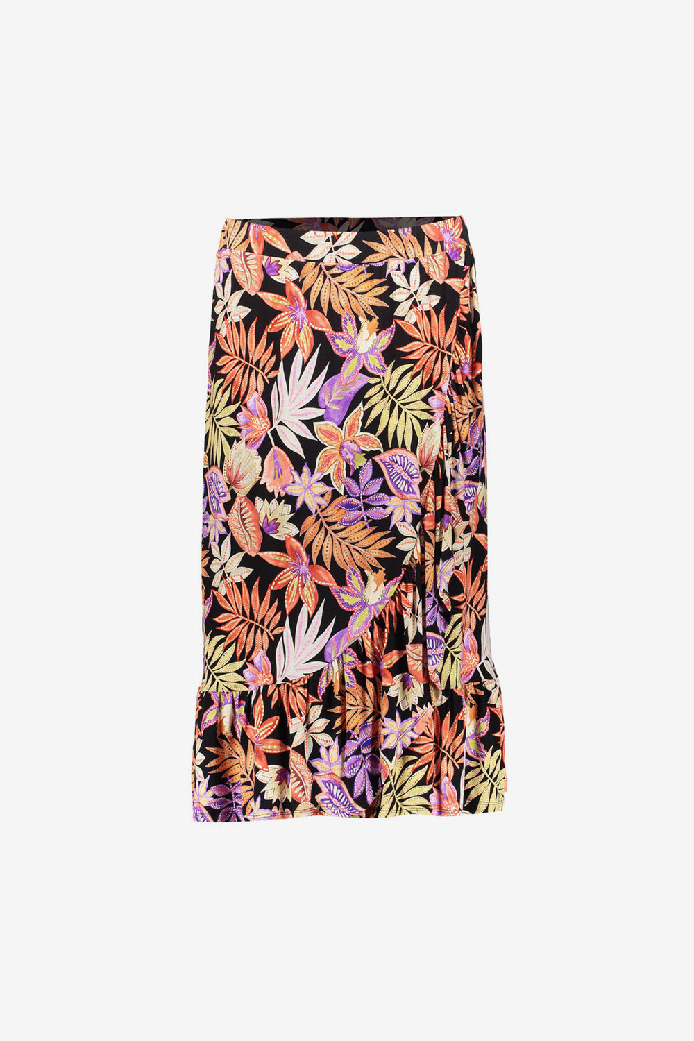 Geisha Fashion dames strokenrok met kleurrijke print