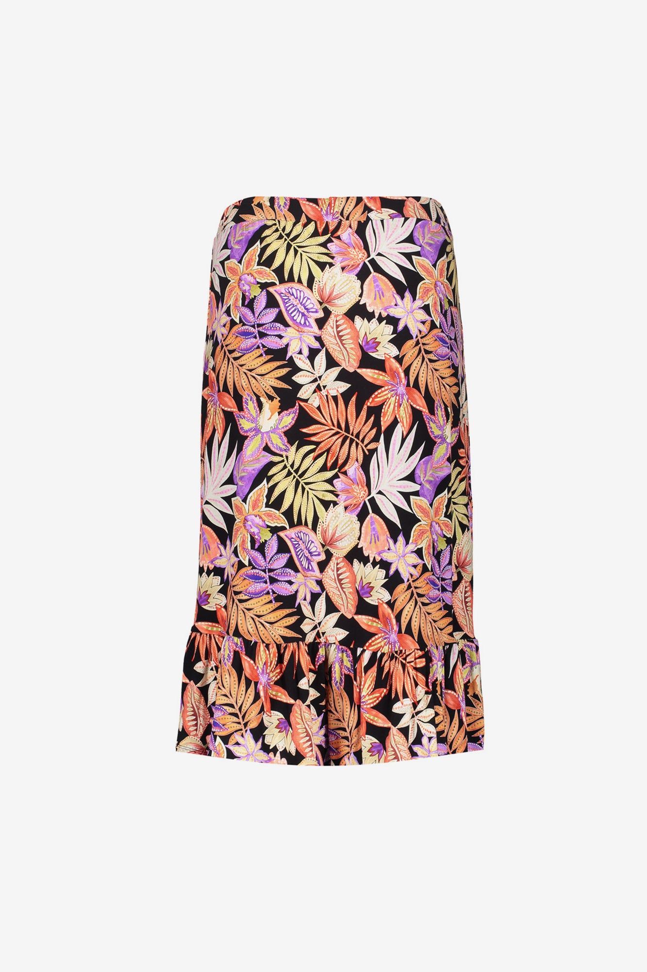 Geisha Fashion dames strokenrok met kleurrijke print