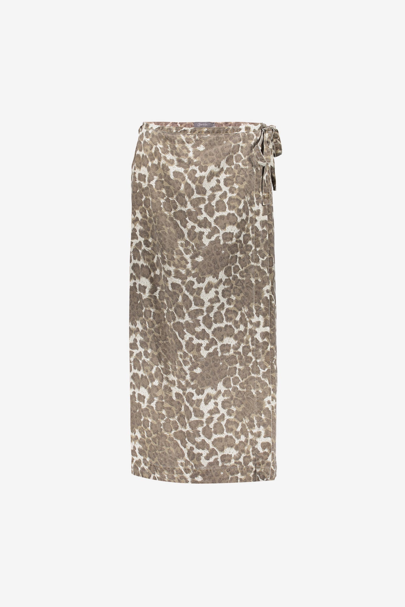 Geisha Fashion dames luipaardrok met strikdetail