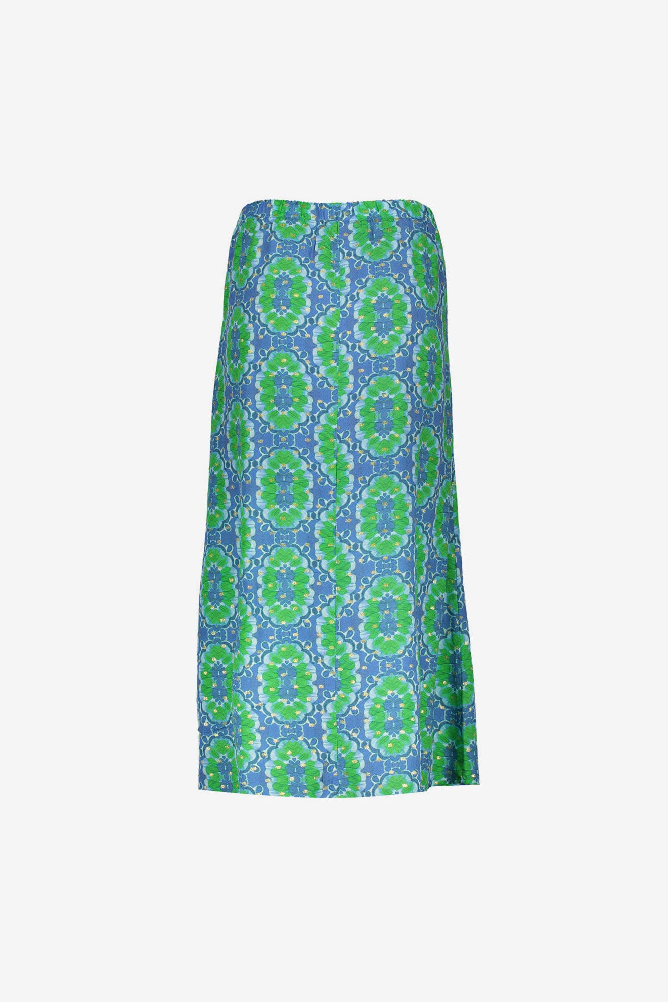 Geisha Fashion dames midi-rok met tegelprint en lurex