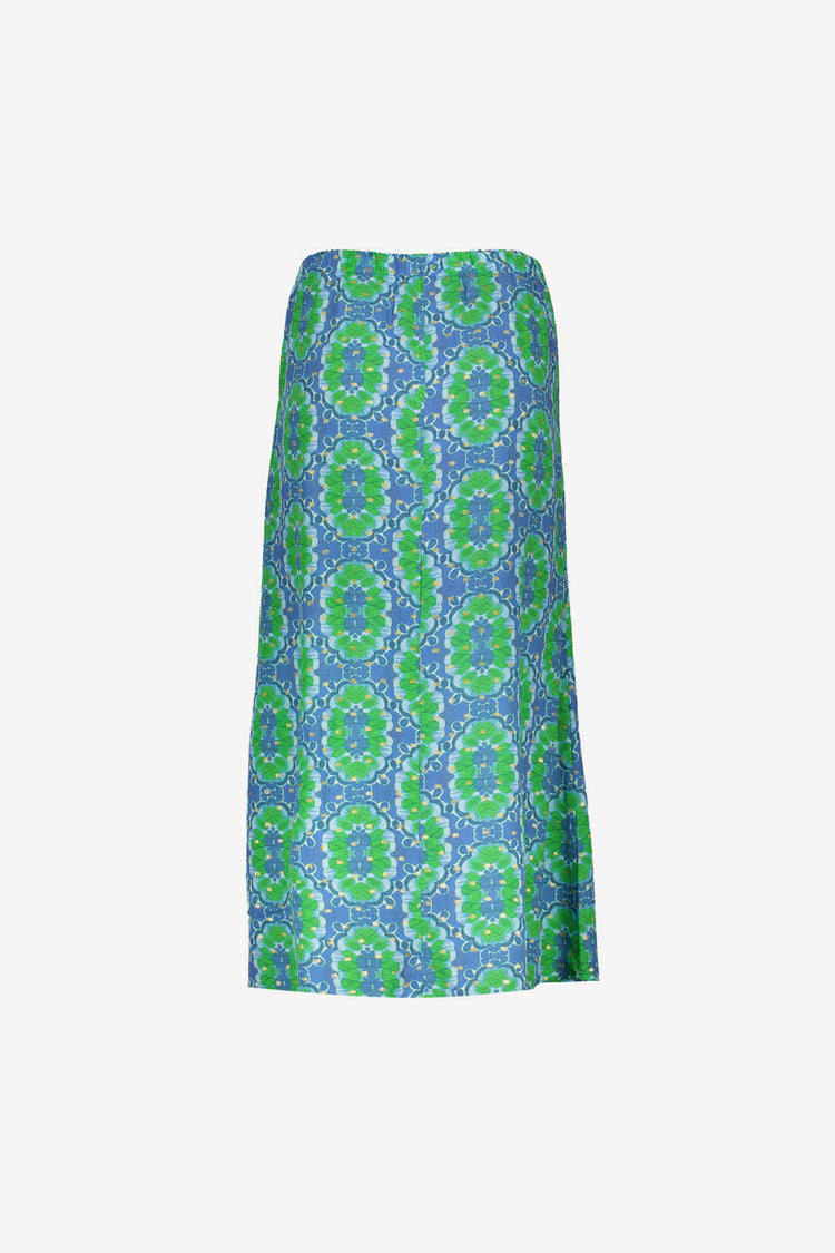 Geisha Fashion dames midi-rok met tegelprint en lurex