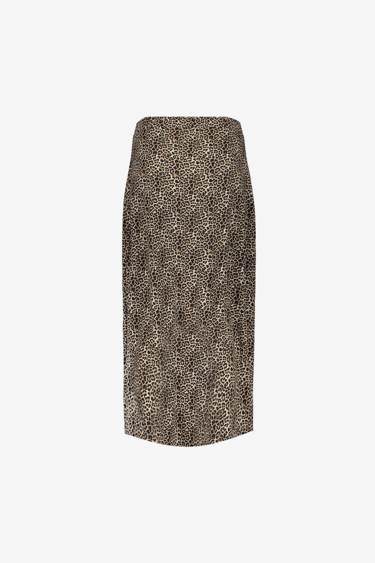 Geisha dames leopard rok met knoopjes