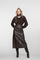 Geisha dames faux leather midi skirt