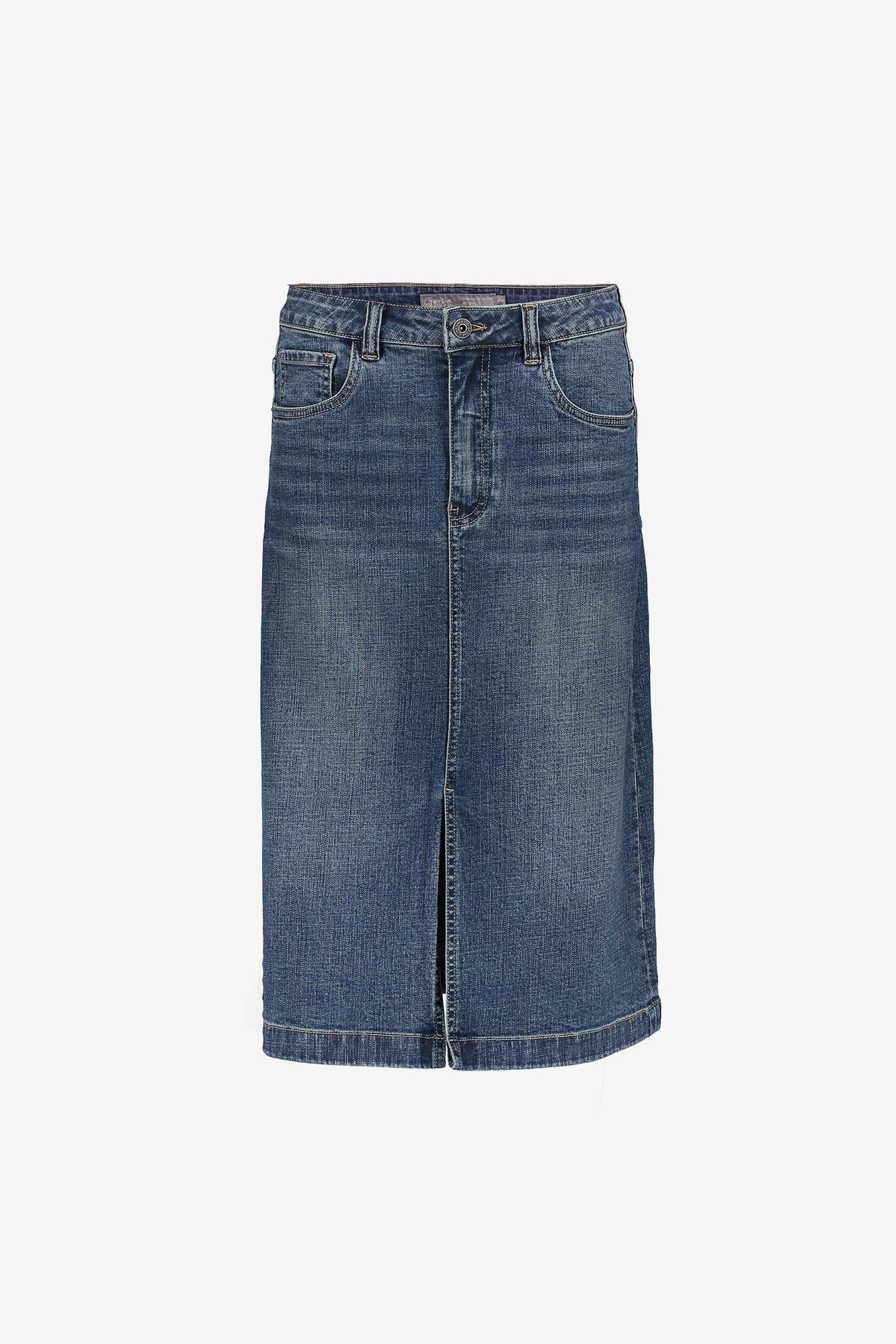 Geisha dames midi denim rok met split
