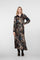 Geisha dames maxi-rok met print
