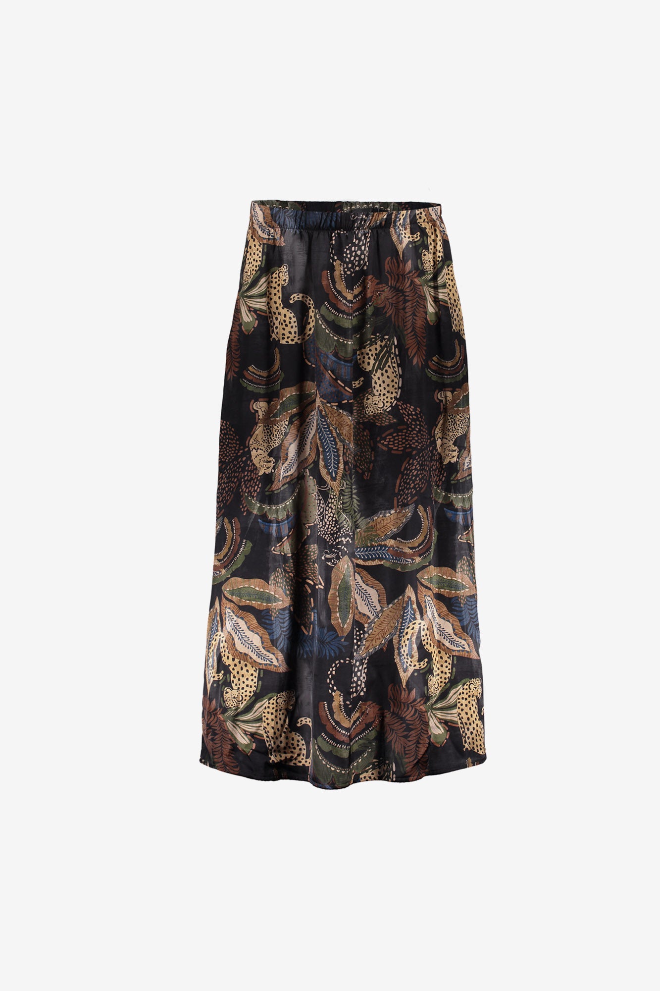 Geisha dames maxi-rok met print
