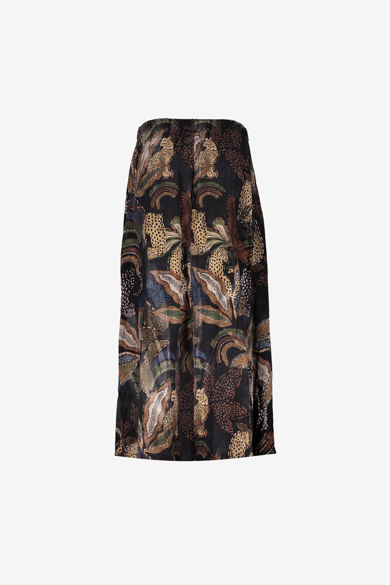 Geisha dames maxi-rok met print