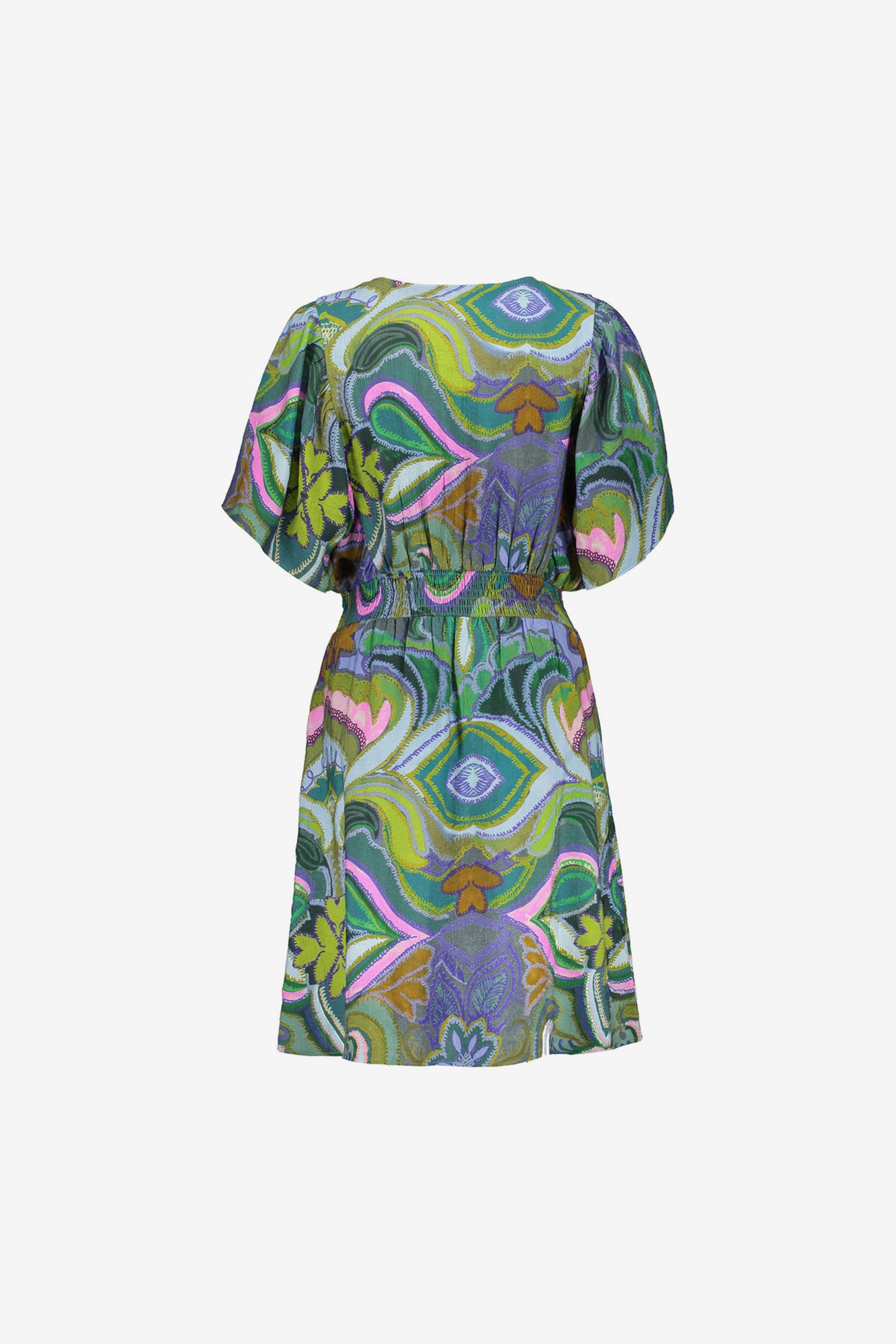 Geisha Fashion dames midi jurk met grafische print
