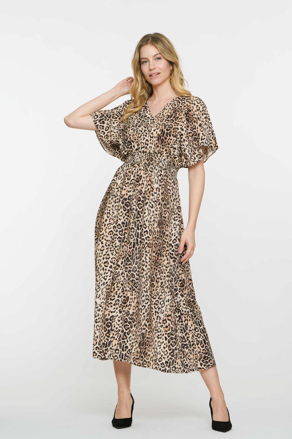 Geisha Fashion damesjurk met panterprint