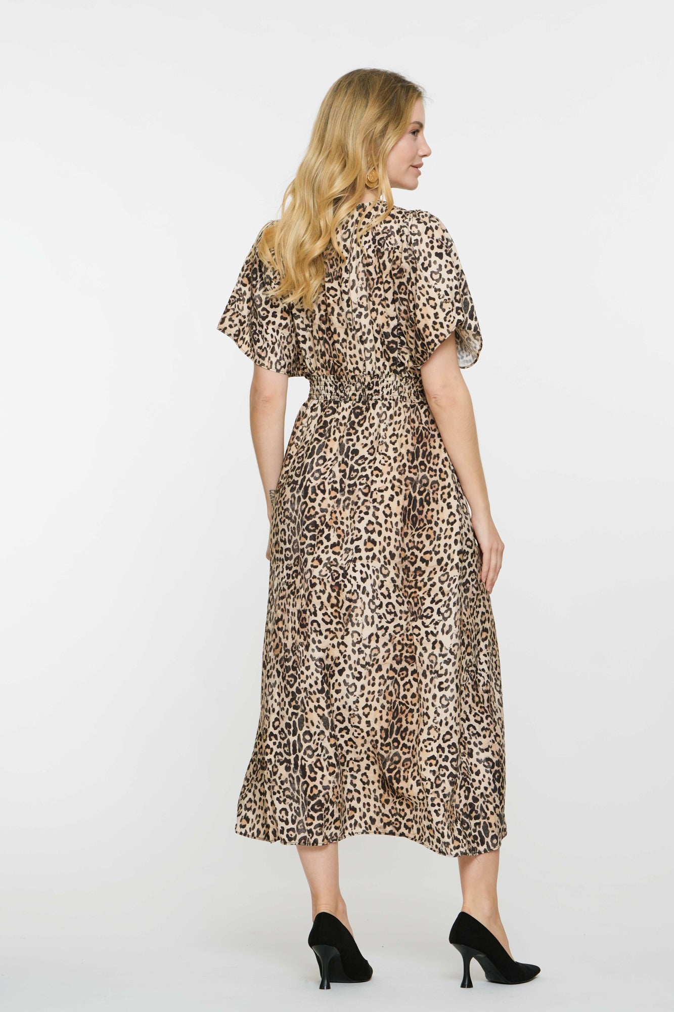 Geisha Fashion damesjurk met panterprint