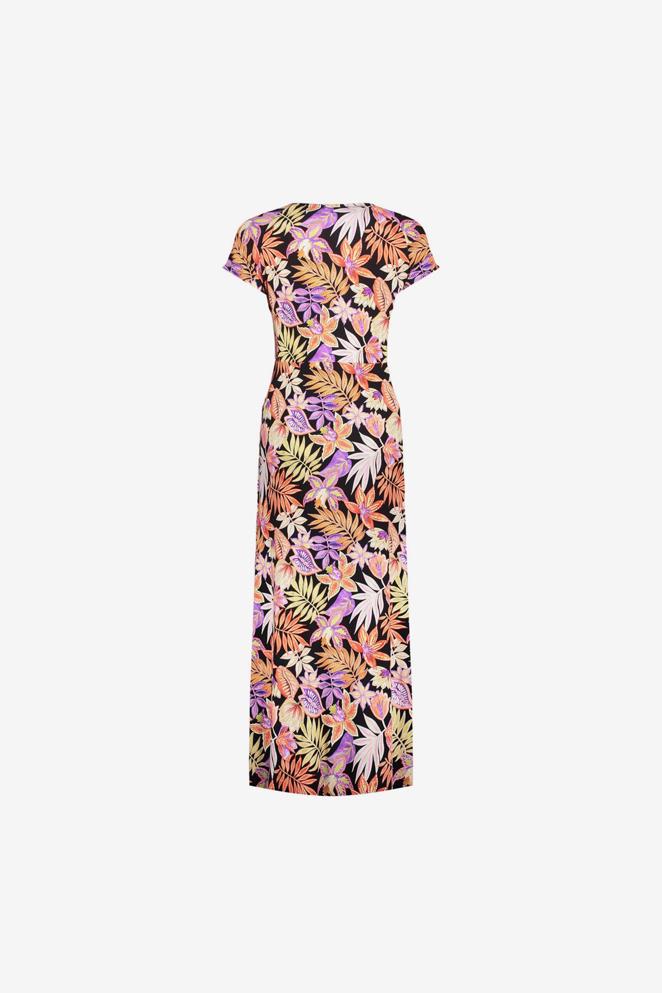 Geisha Fashion dames maxi-jurk met V-hals en print