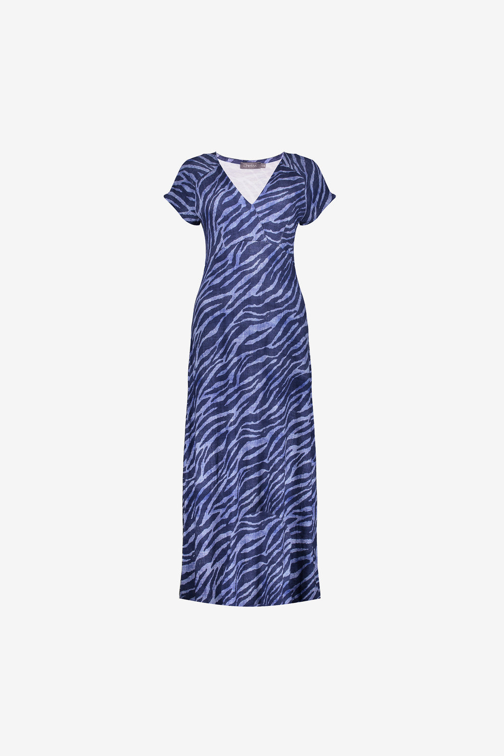 Geisha Fashion dames maxi-jurk met V-hals en print