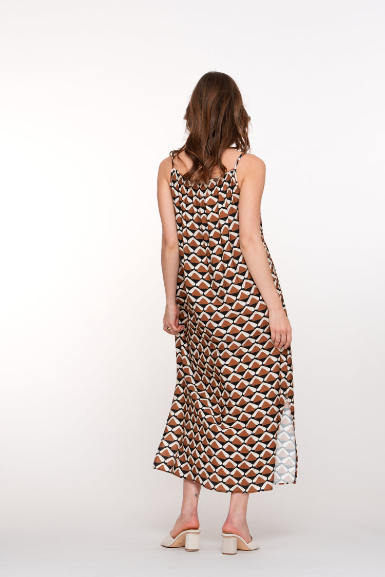 Geisha Fashion dames vlot vallende jurk met retro look