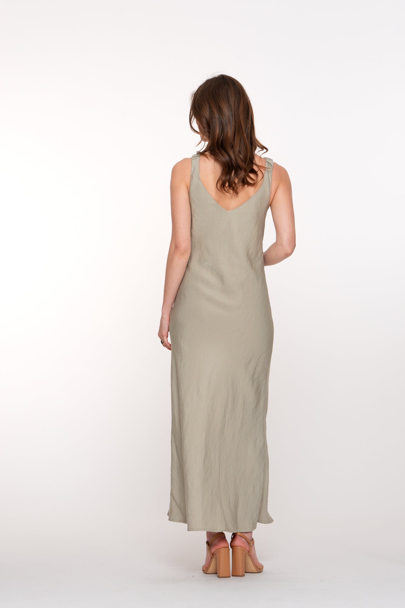 Geisha dames silky look maxi-jurk