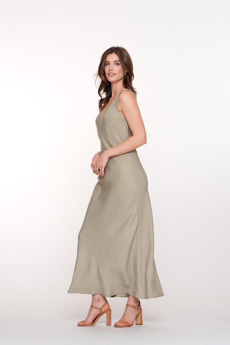 Geisha dames silky look maxi-jurk