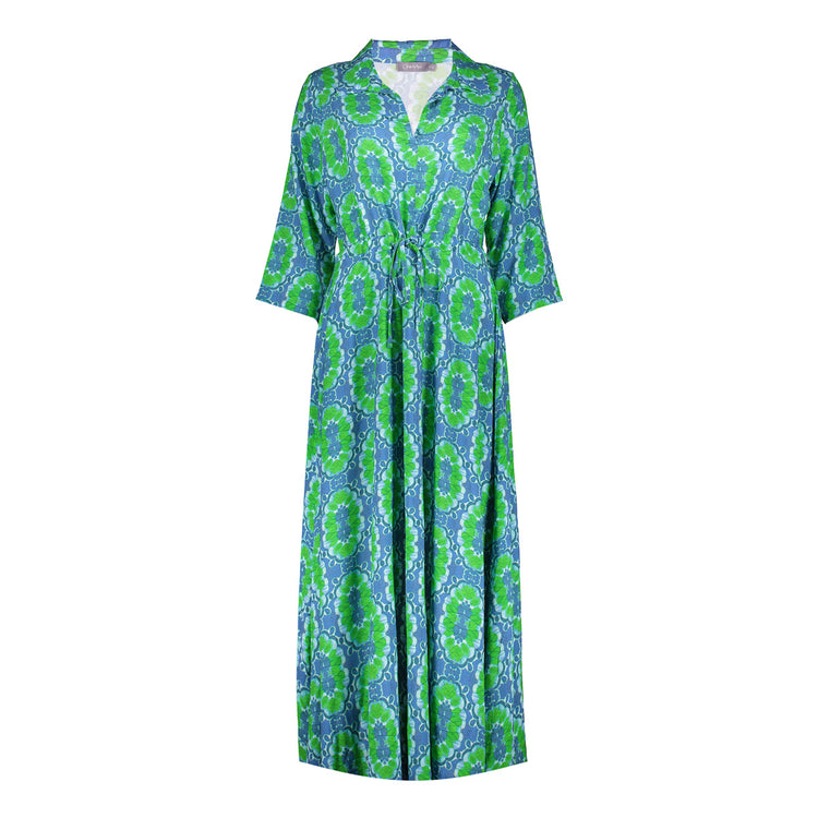 Geisha Fashion dames maxi-jurk met elegante print