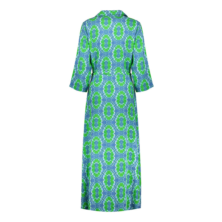 Geisha Fashion dames maxi-jurk met elegante print