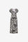 Geisha dames maxi-dress met V-hals en print