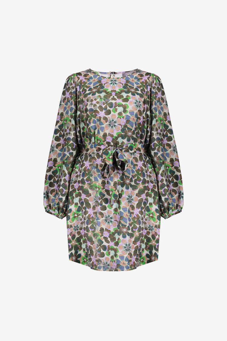 Geisha dames jurk met bloemenprint