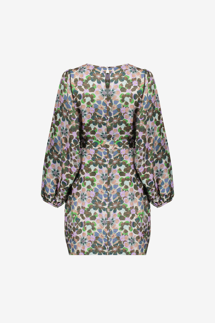 Geisha dames jurk met bloemenprint