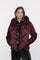 Geisha dames burgundy padded korte jas