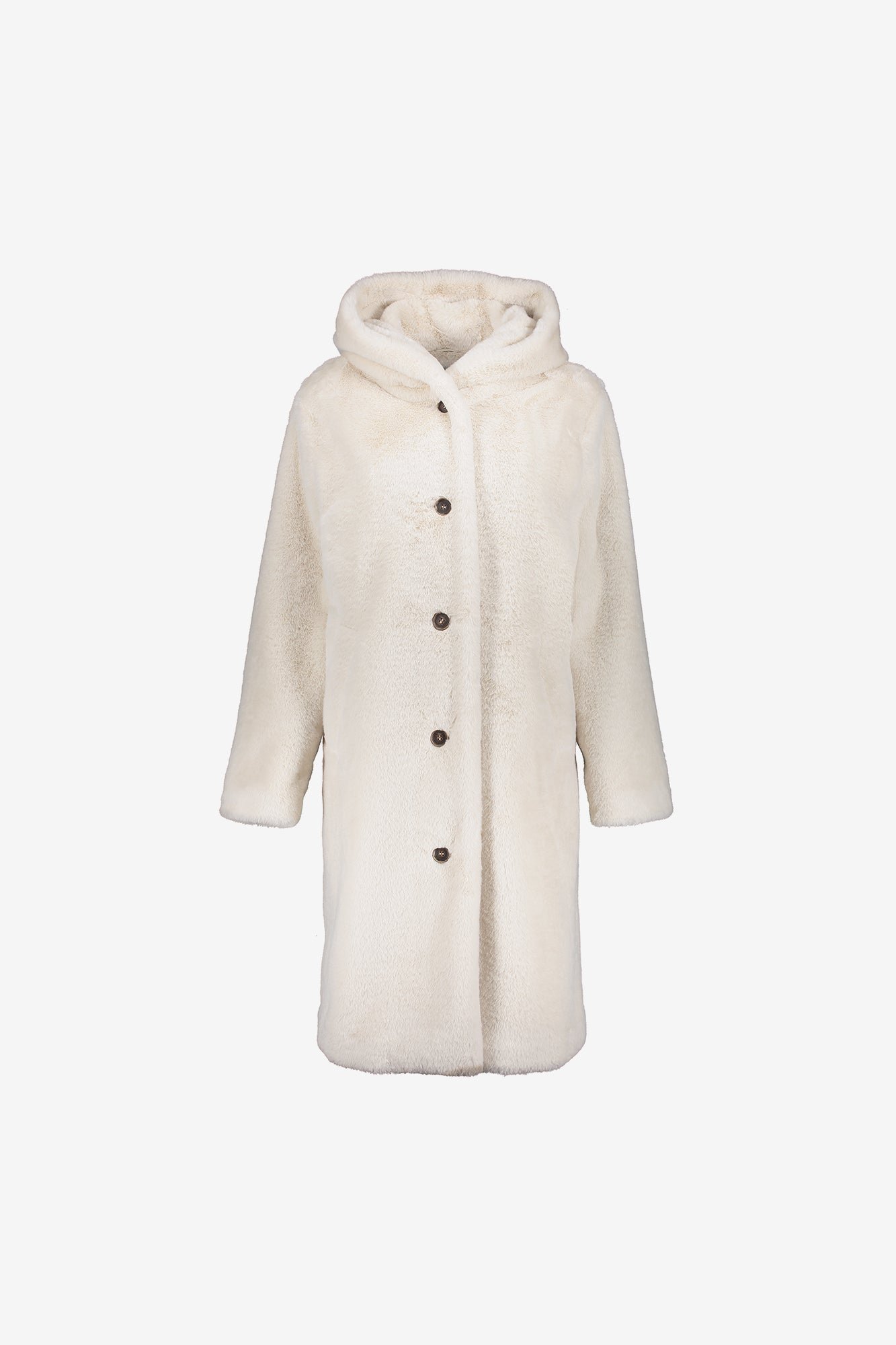 Geisha dames faux fur mantel jas