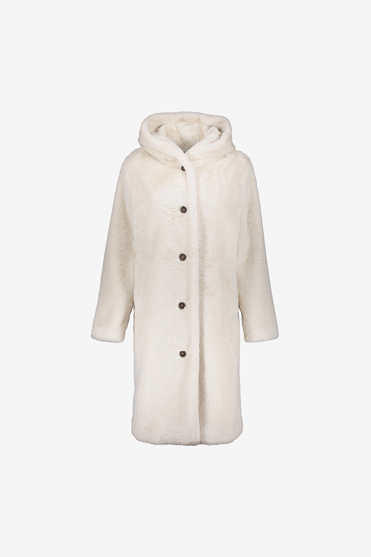 Geisha dames faux fur mantel jas