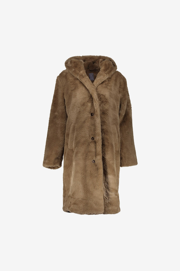 Geisha dames faux fur mantel