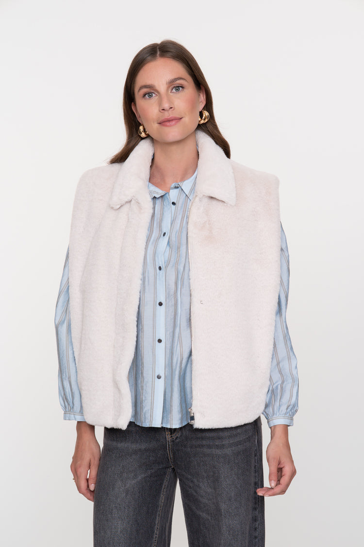 Geisha dames faux fur bodywarmer