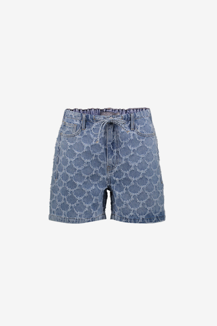 Geisha jacquard short met loose fit