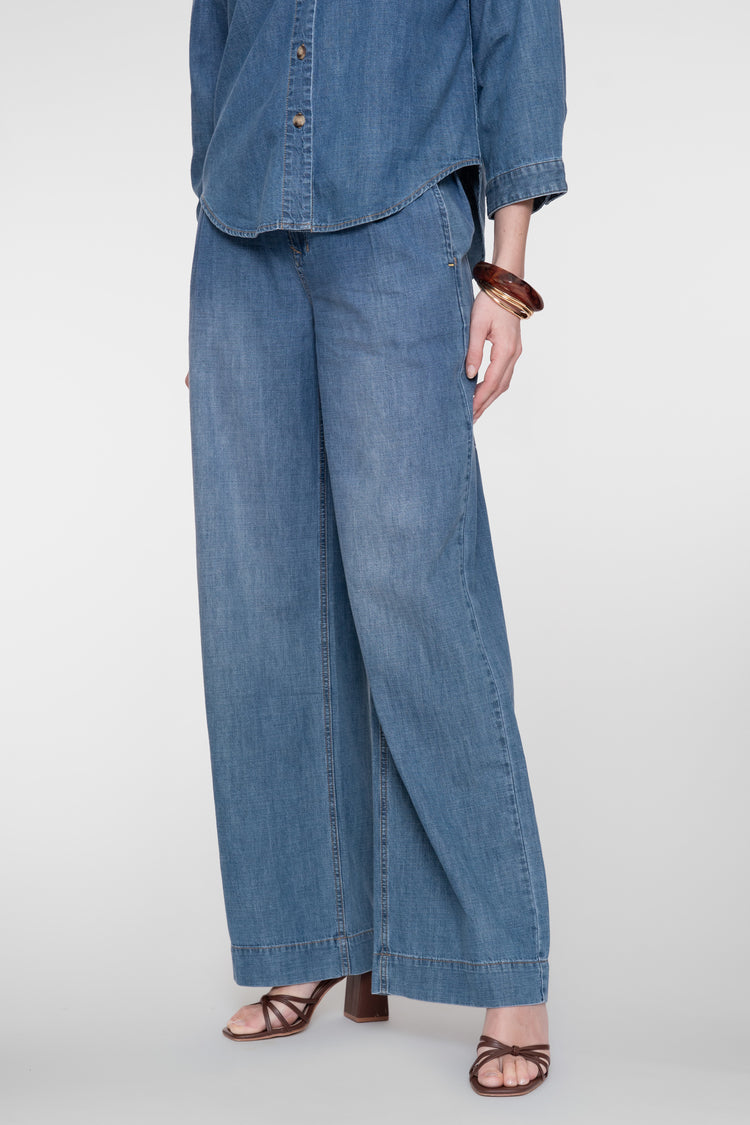 Geisha loose fit jeans met hoge taille