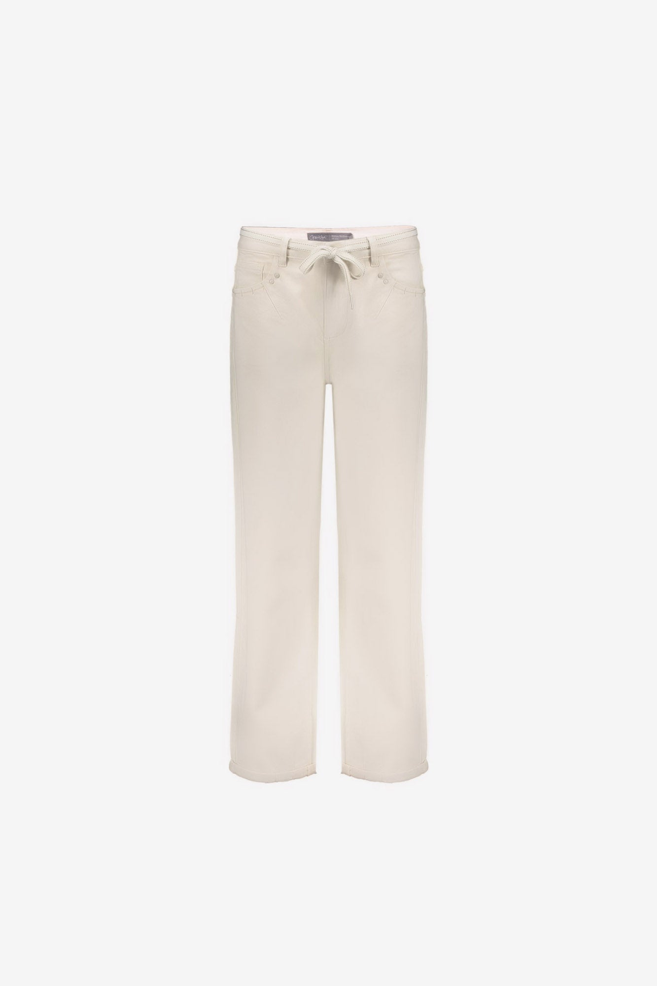 Geisha jeans met relaxed fit en omslag