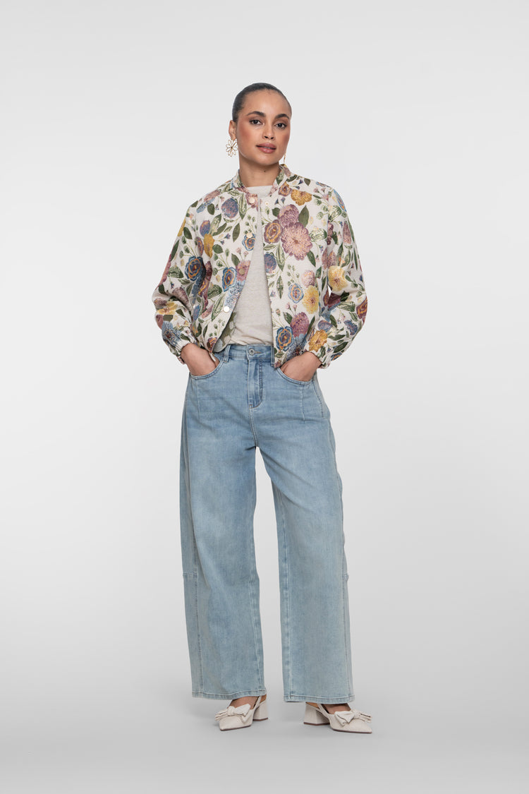 Geisha wide leg jeans met hoge taille