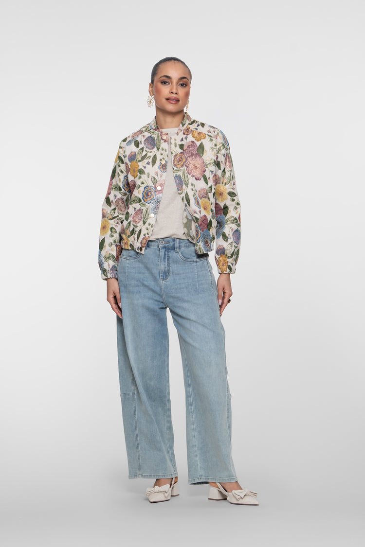 Geisha wide leg jeans met hoge taille