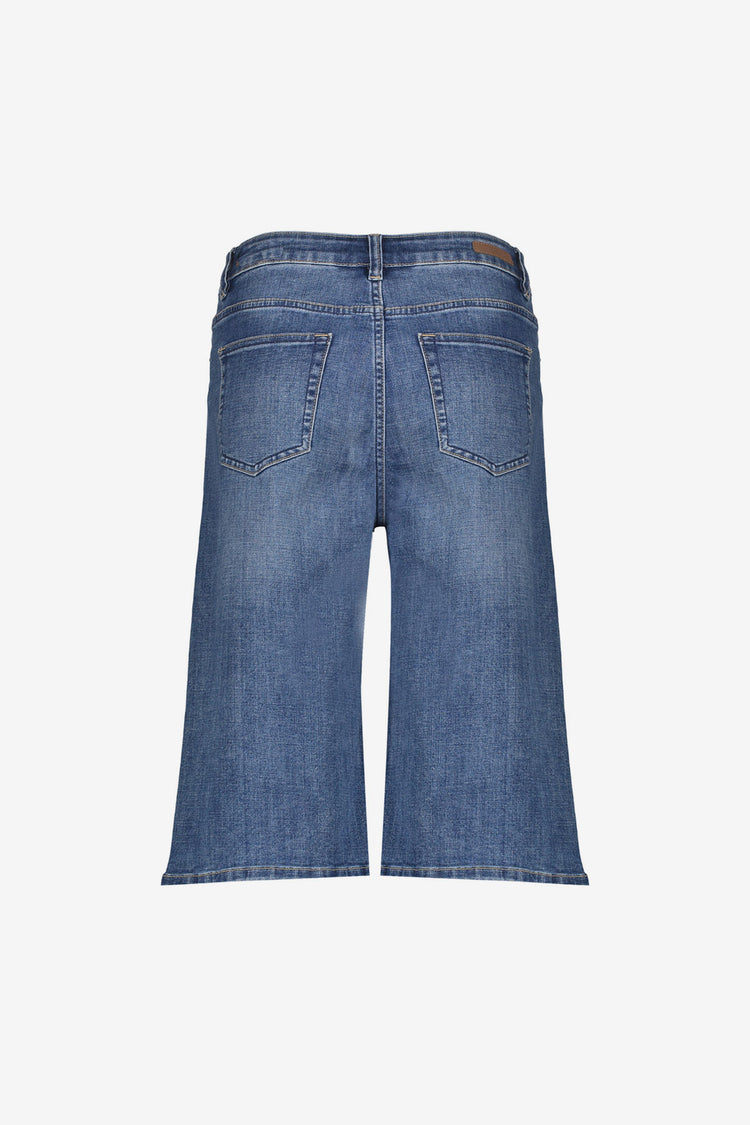 Geisha wijde denim bermuda