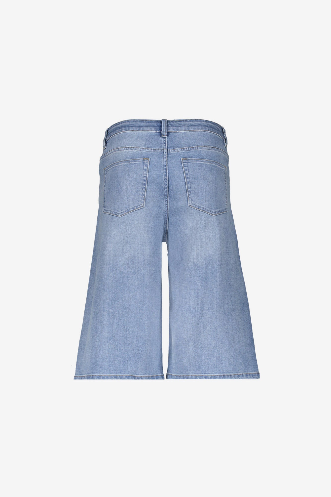 Geisha wijde denim bermuda