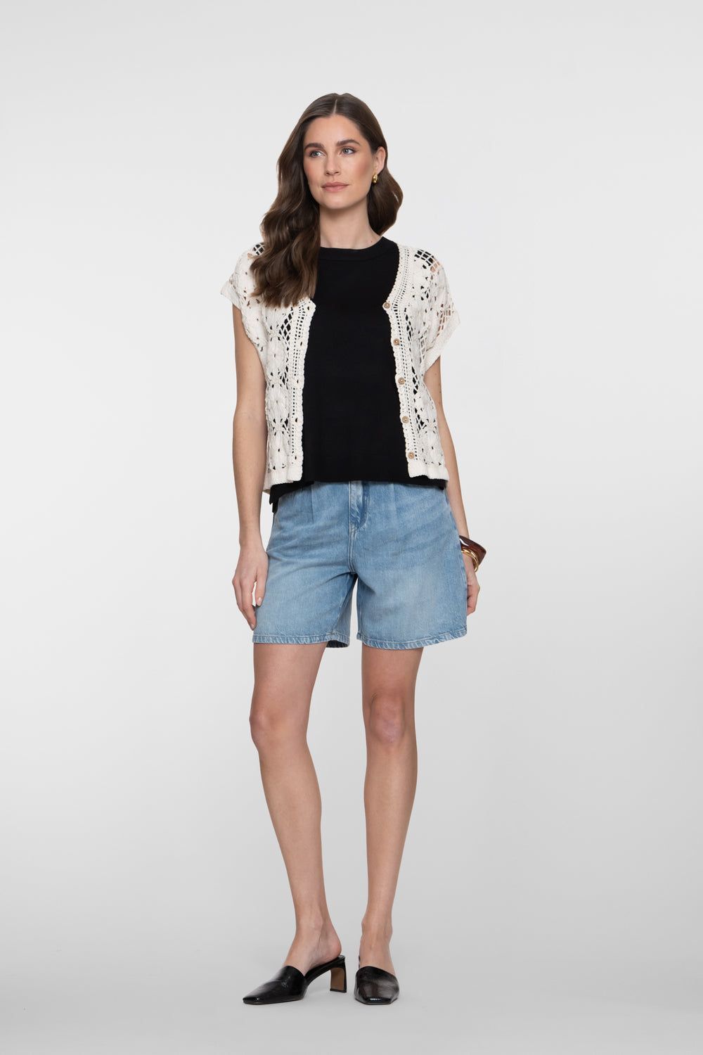 Geisha loose fit denim short