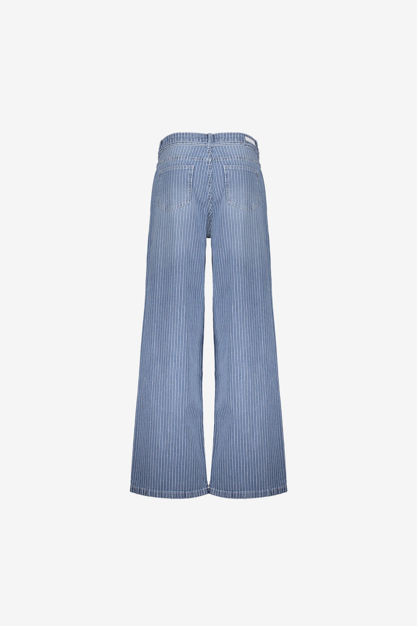 Geisha jeans met sportieve streep en lurex