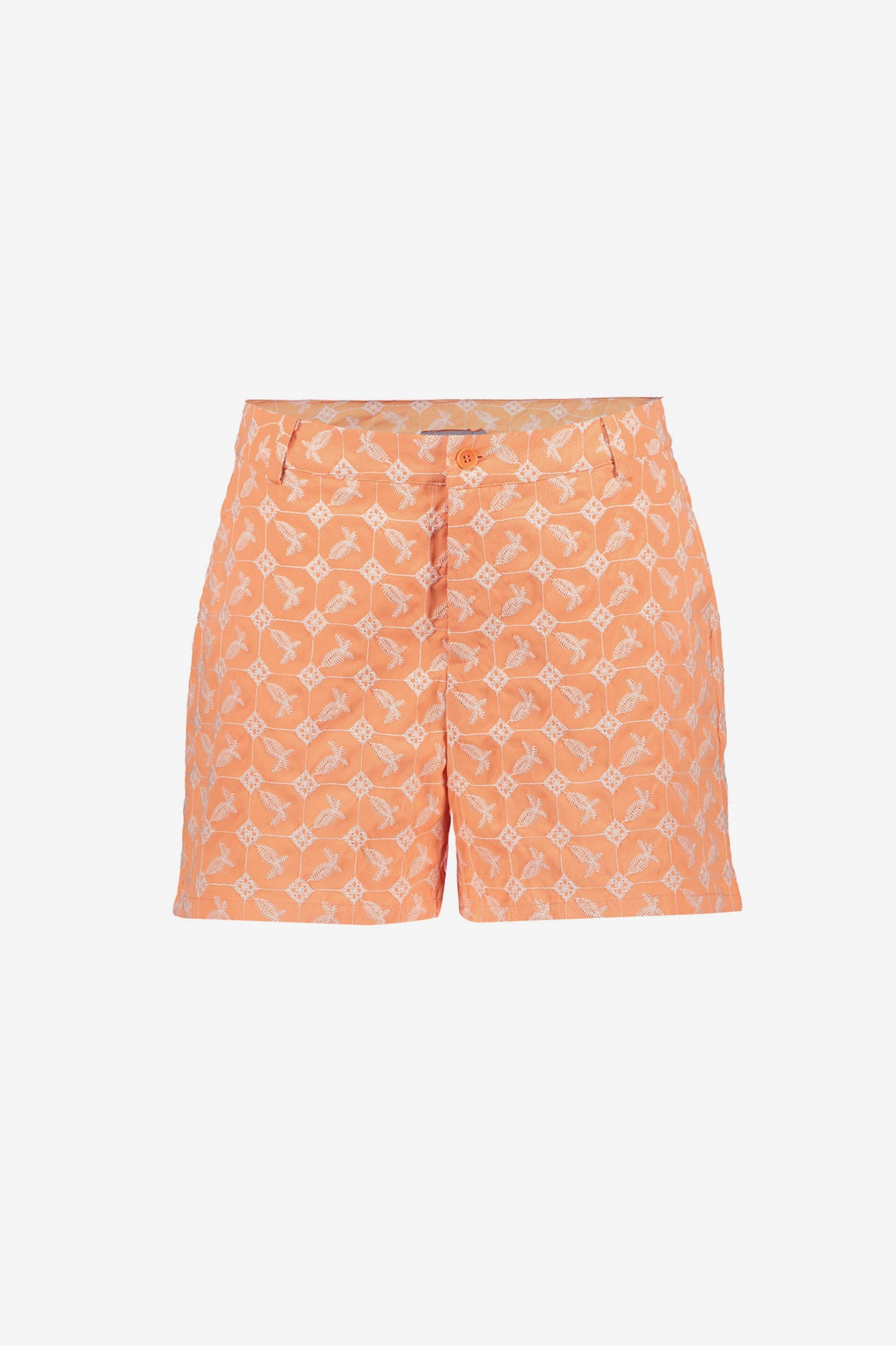 Geisha kleurrijke short met borduur