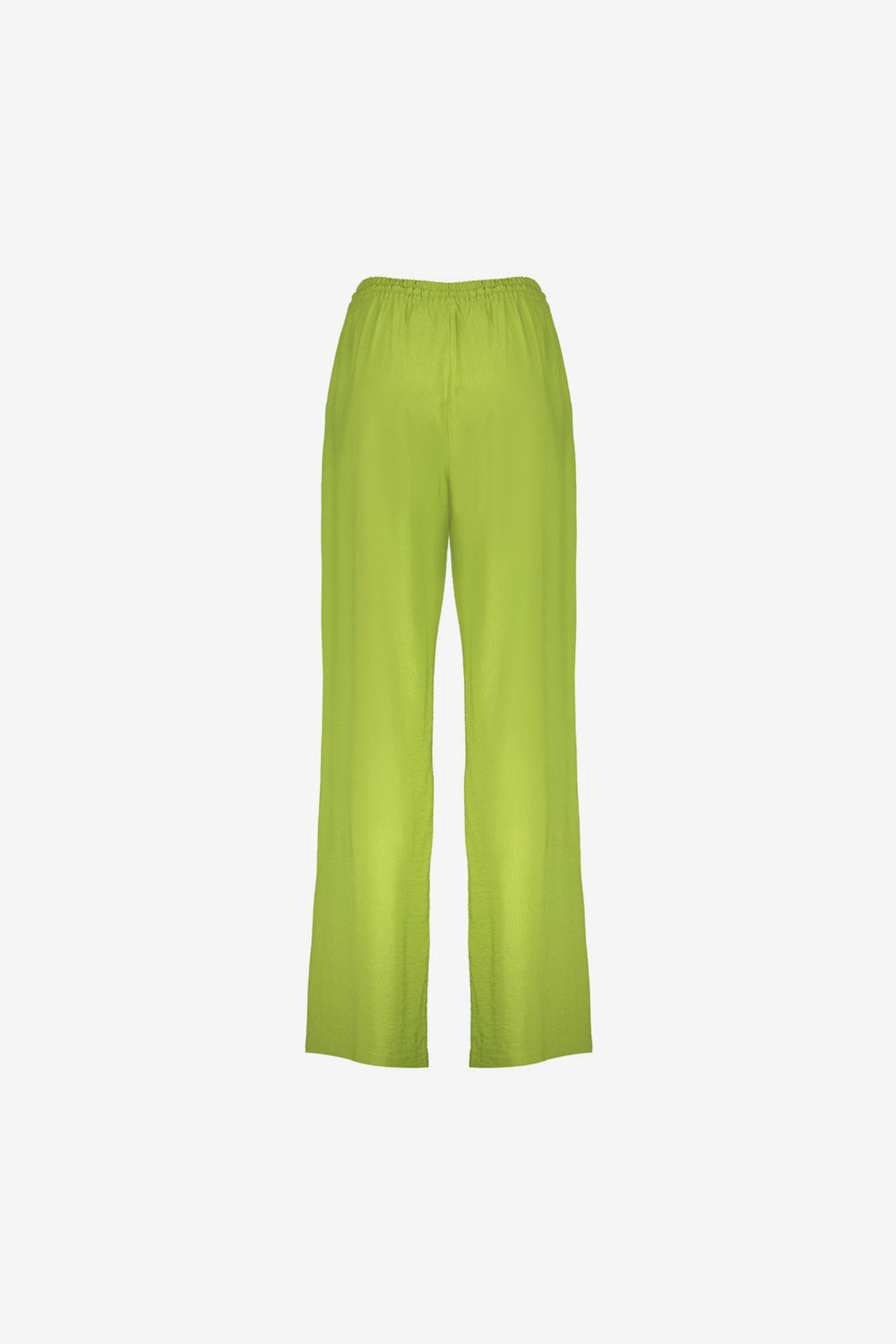 Geisha lime pantalon met elastische tailleband
